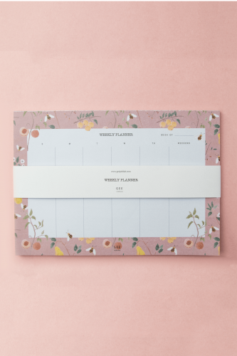 منظم أسبوعي النحل والورود | Flowers & Bees Weekly...