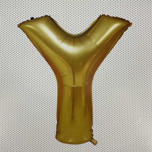 بلون حرف Y بدون نفخ