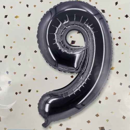 رقم ٩ فضي بدون نفخ