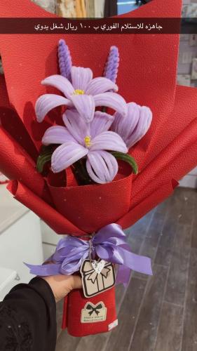 باقة ورد شغل يدوي