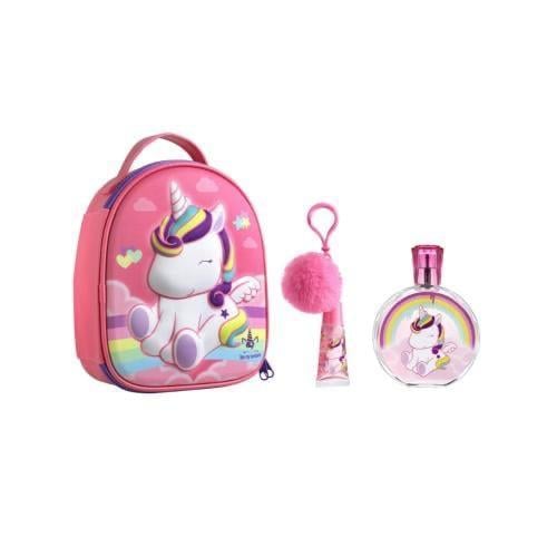 شنطه عطر يونيكورن مع قلوس