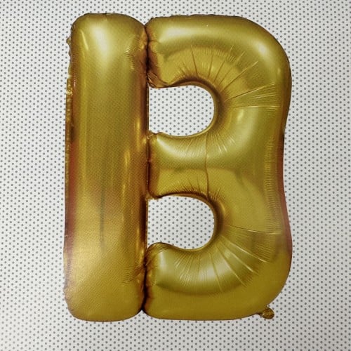 بلون حرف B مع النفخ