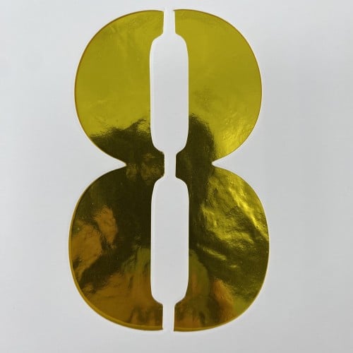 بلون رقم ثمانيه ذهبي مع نفخ