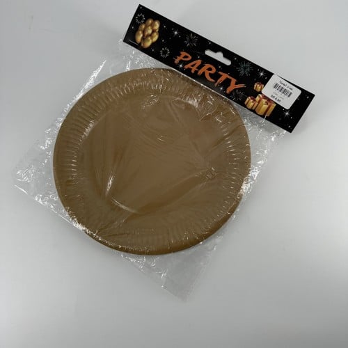 صحون حفلات ذهبي