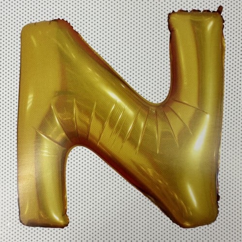 بلون حرف N مع النفخ