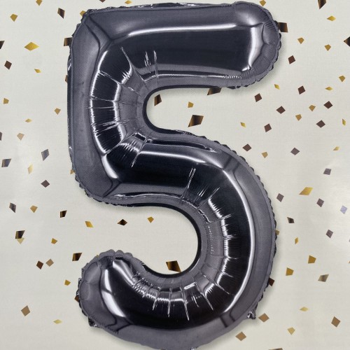 رقم ٥ فضي بدون نفخ