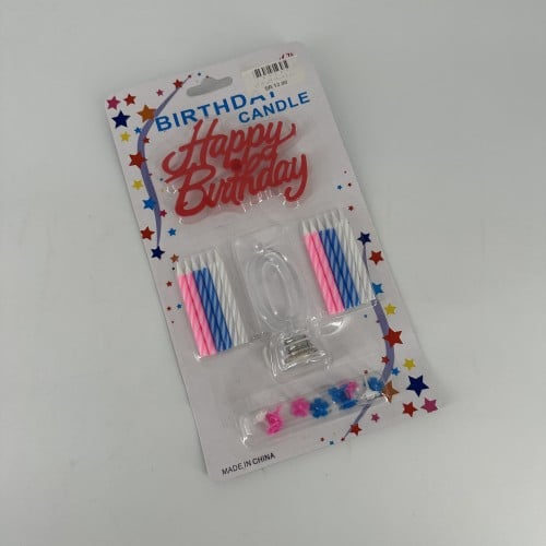 0 شموع حروف هابي بيرثدي