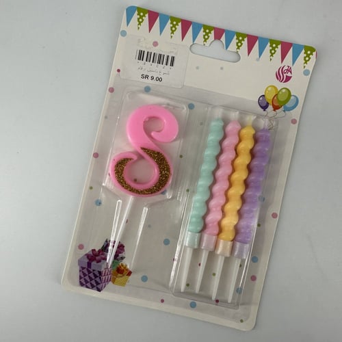 شموع باستيل ارقام 8