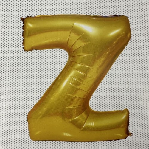 بلون حرف Z مع نفخ