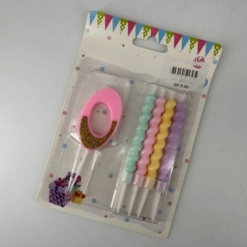 شموع باستيل ارقام 0