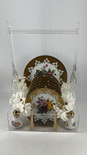 طقم ٧ صحون مع ستاند