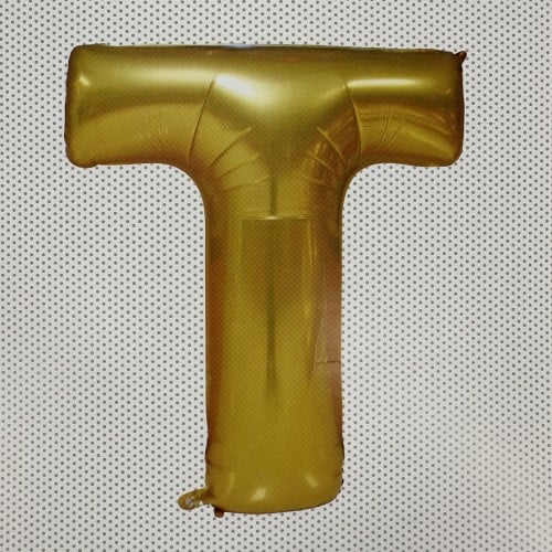 بلون حرف T مع النفخ