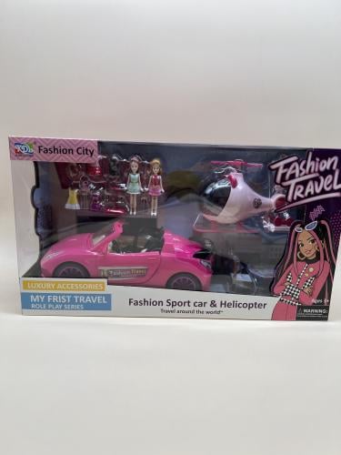 هليوكبتر و سيارة باربي -/+ التغليف