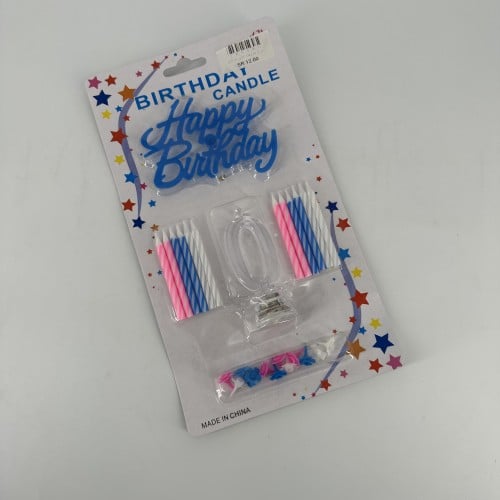 0 شموع حروف هابي بيرثدي