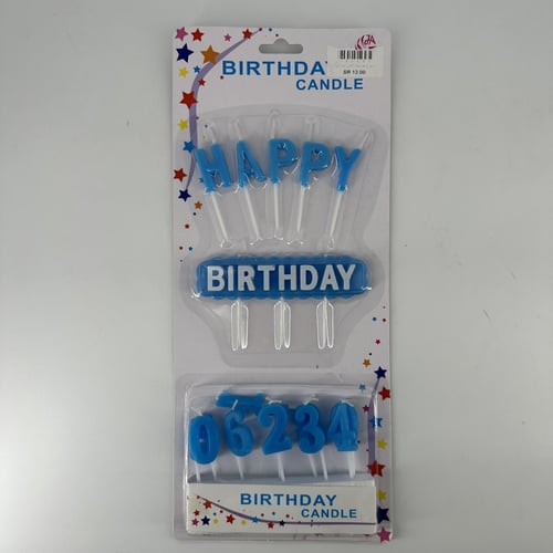 شموع حروف هابي بيرثدي