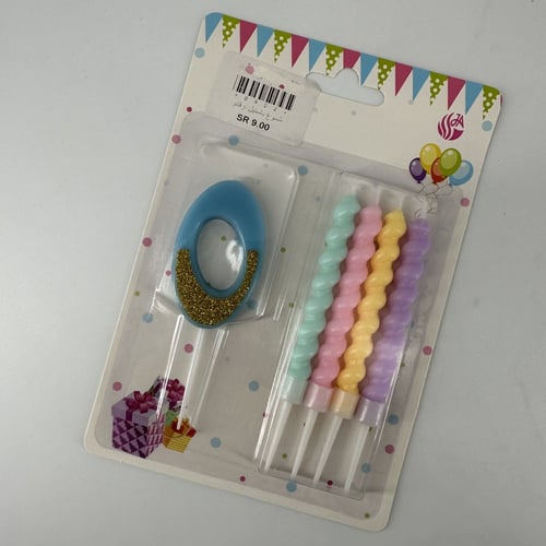 شموع باستيل ارقام 0