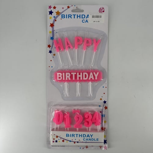 شموع حروف هابي بيرثدي