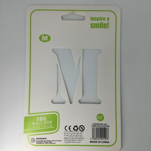 بلون حرف M مع نفخ