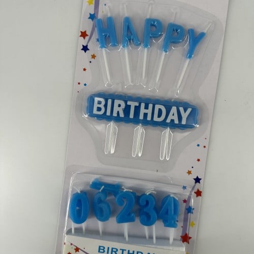 شموع حروف هابي بيرثدي