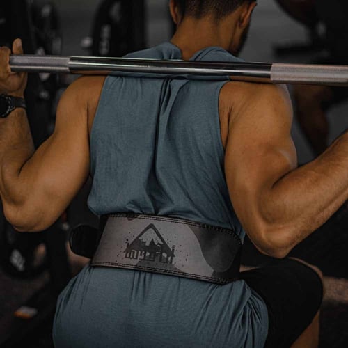 Black Camo Lifting Belt - 7 mm