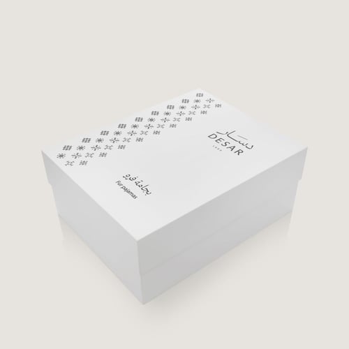 بجامة فرو شتوي ابيض ( 4 قطع )