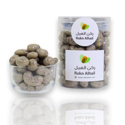 ملبس الكاجو مع الاوريو البيضاء