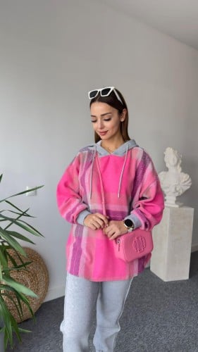 بلوفر صوف كورهات وردي