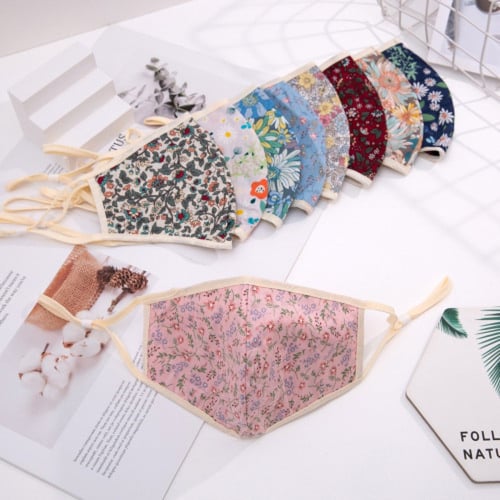 كمامة ورود أطراف بيج