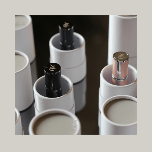 زجاجات تعبئة العطر الجلدية