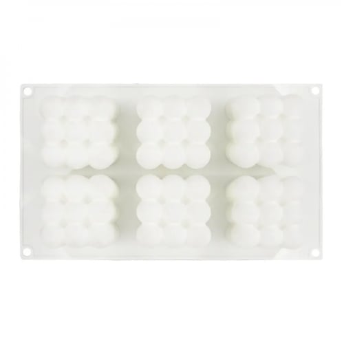 قالب شمعة الببلز 6 حبات متلاصقة