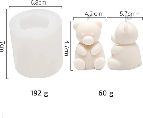 قالب شمعة الدب