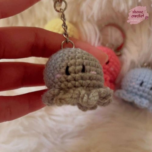 كروشيه ميدالية الأخطبُوط اللّطِيف