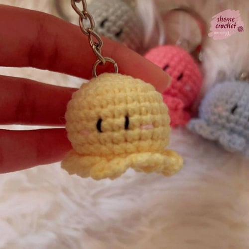 كروشيه ميدالية الأخطبُوط اللّطِيف