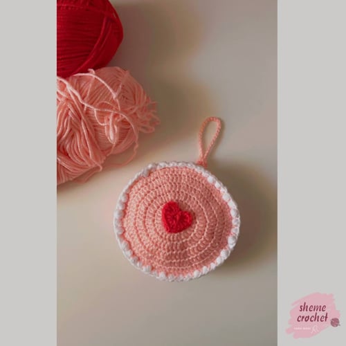 كروشيه حَقِيبة الكَعْكة اللَطيفة