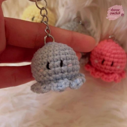 كروشيه ميدالية الأخطبُوط اللّطِيف