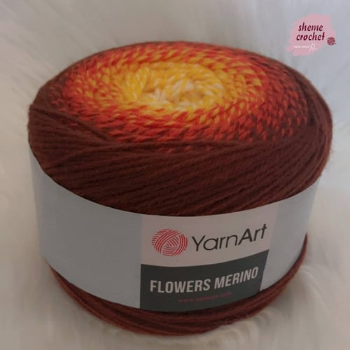 يارن ارت فلاورز ميرينو 530 Yarn Art Flowers merino