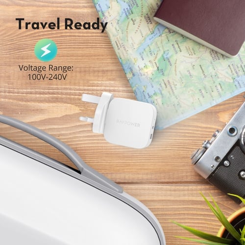 راف باور فيش جداري بي دي 20 واط ومنفذ كوالكوم رأس...