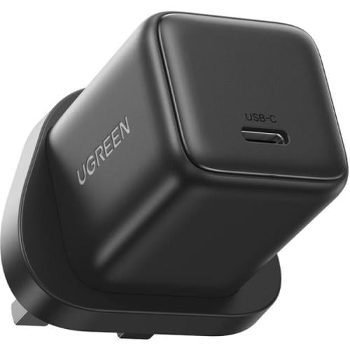 شاحن جداري USB-C GaN سريع بقدرة 20 واط (منفذ واحد...