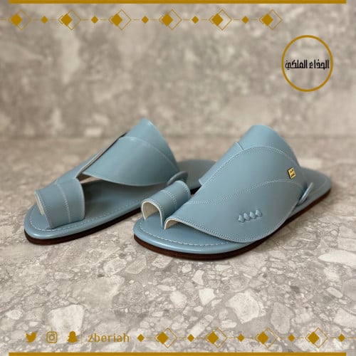 حذاء سماوي ارضيه نعل واطي