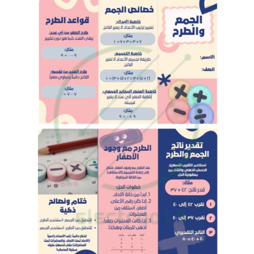 مطوية الجمع والطرح