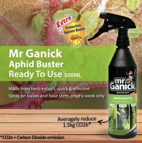 مبيد عضوي للمن مع حماية ضد الخنافس mr ganick