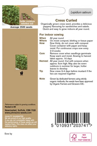 بذور الرشاد العضوية ميكروجرين