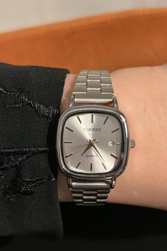 كاسيو نسائي ltp فضي