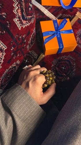 سبحه عين النمر البني من براند اوب