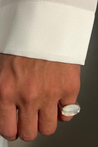 خاتم (صدفي) - فضة عيار 925