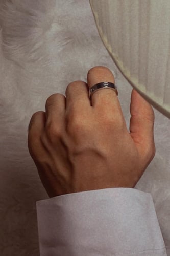 خاتم كارتير فضي