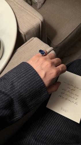 خاتم فضه ملكي كوني