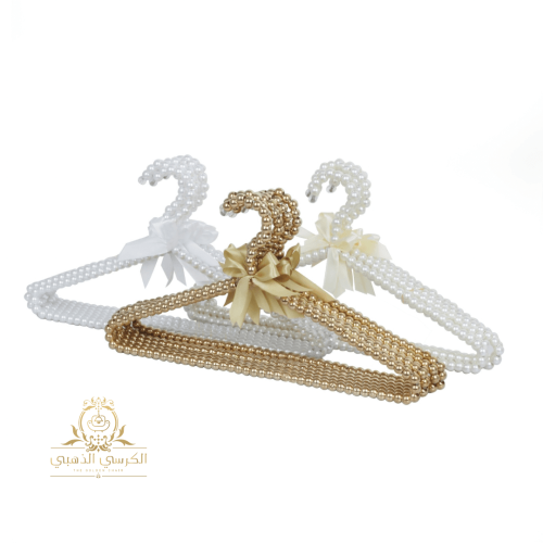 علاقات ملابس ذهبي فضي ابيض لولو فاخر مع شريطة