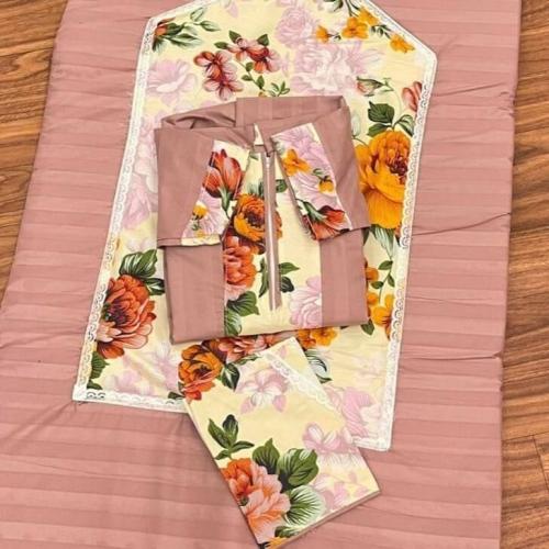 سجادة صلاة مع شرشف سحاب راحة فائقة وأناقة بناتية