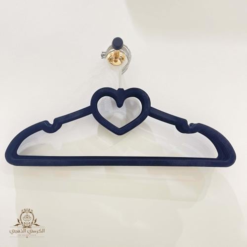 علاقات ملابس مخمل اسود 6/12 حبة لتنظم الخزانة